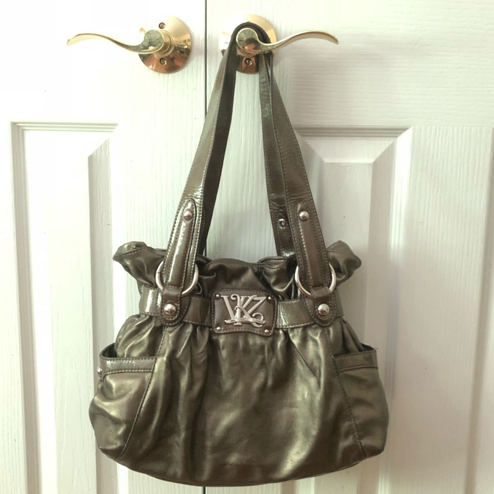 Kathy Van Zeeland Metallic Shoulder Bag